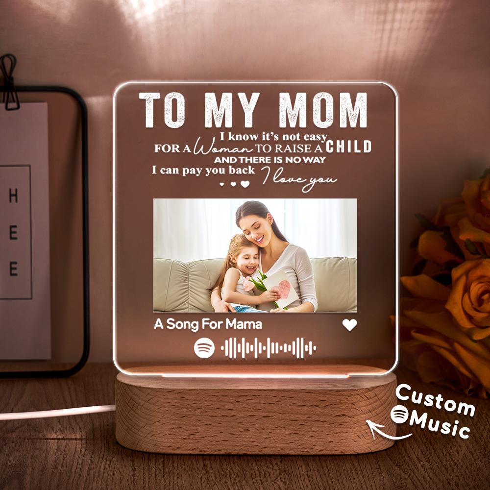 Personalized Music Plaque Photo Night Light