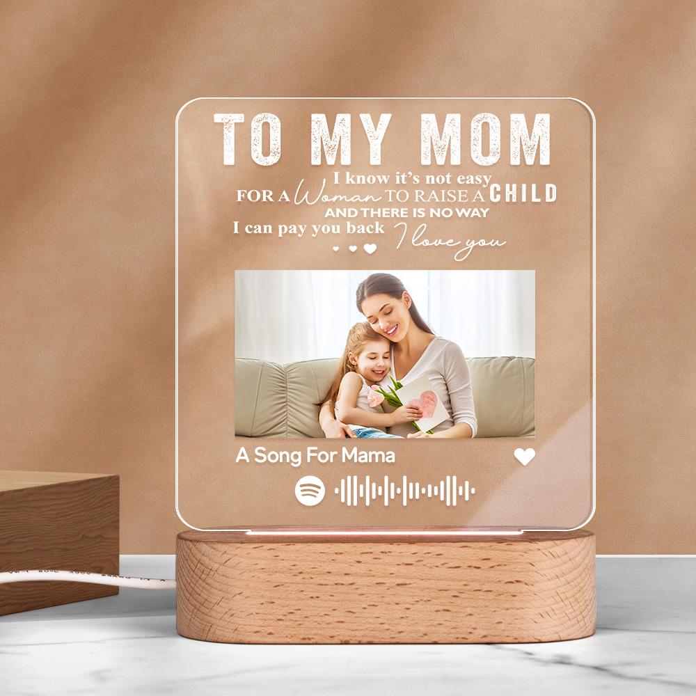 Personalized Music Plaque Photo Night Light