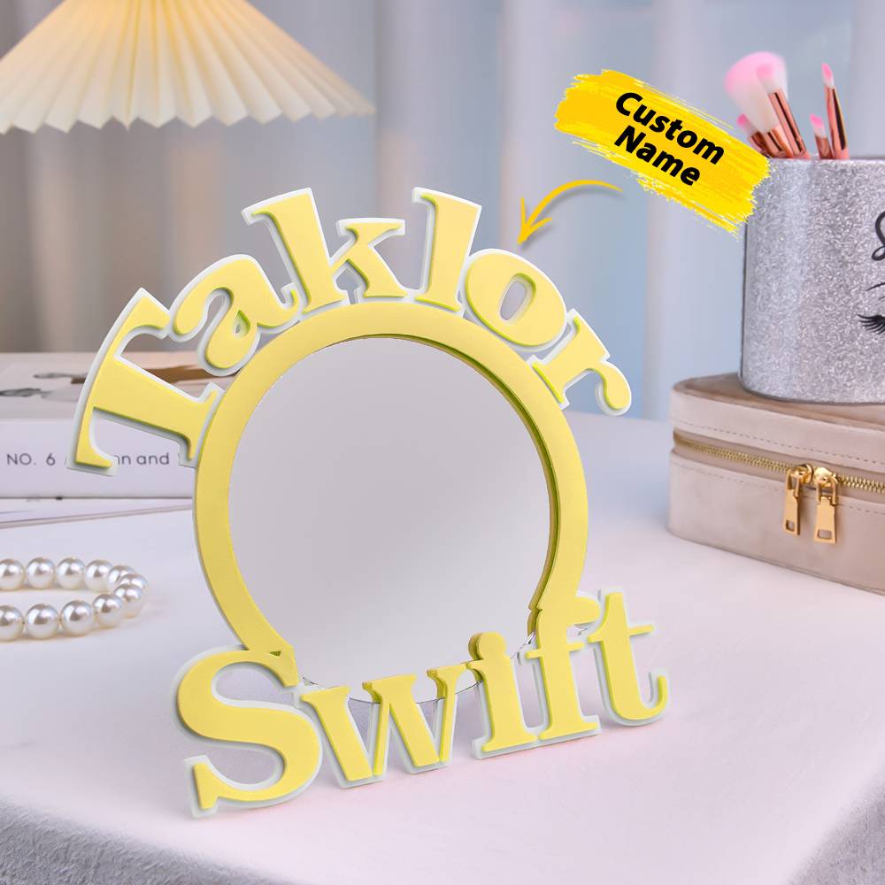 Personalized Text Makeup Mirror Light