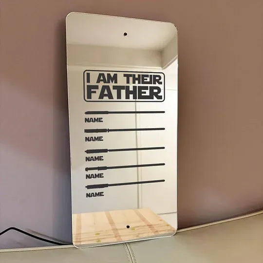 Father Lightsaber Mirror Light