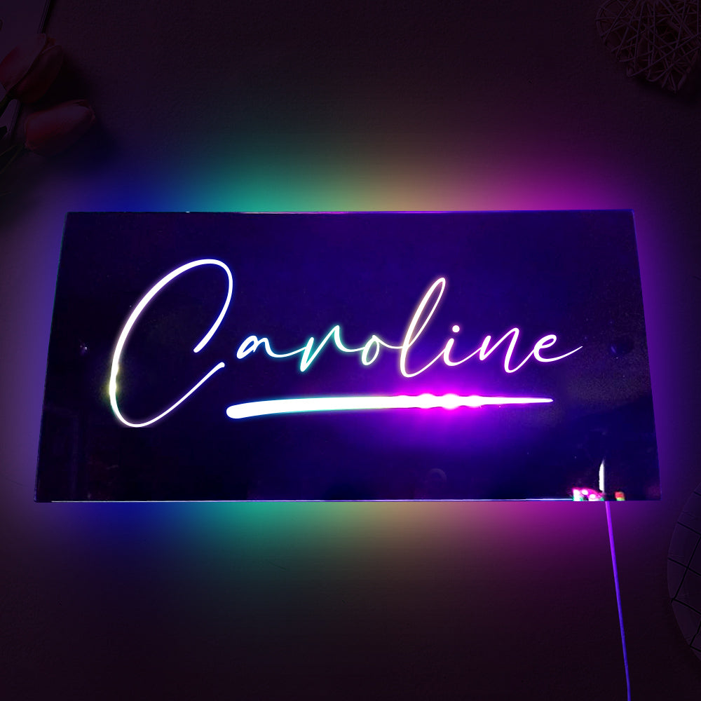 Personalized Name Light Up Mirror