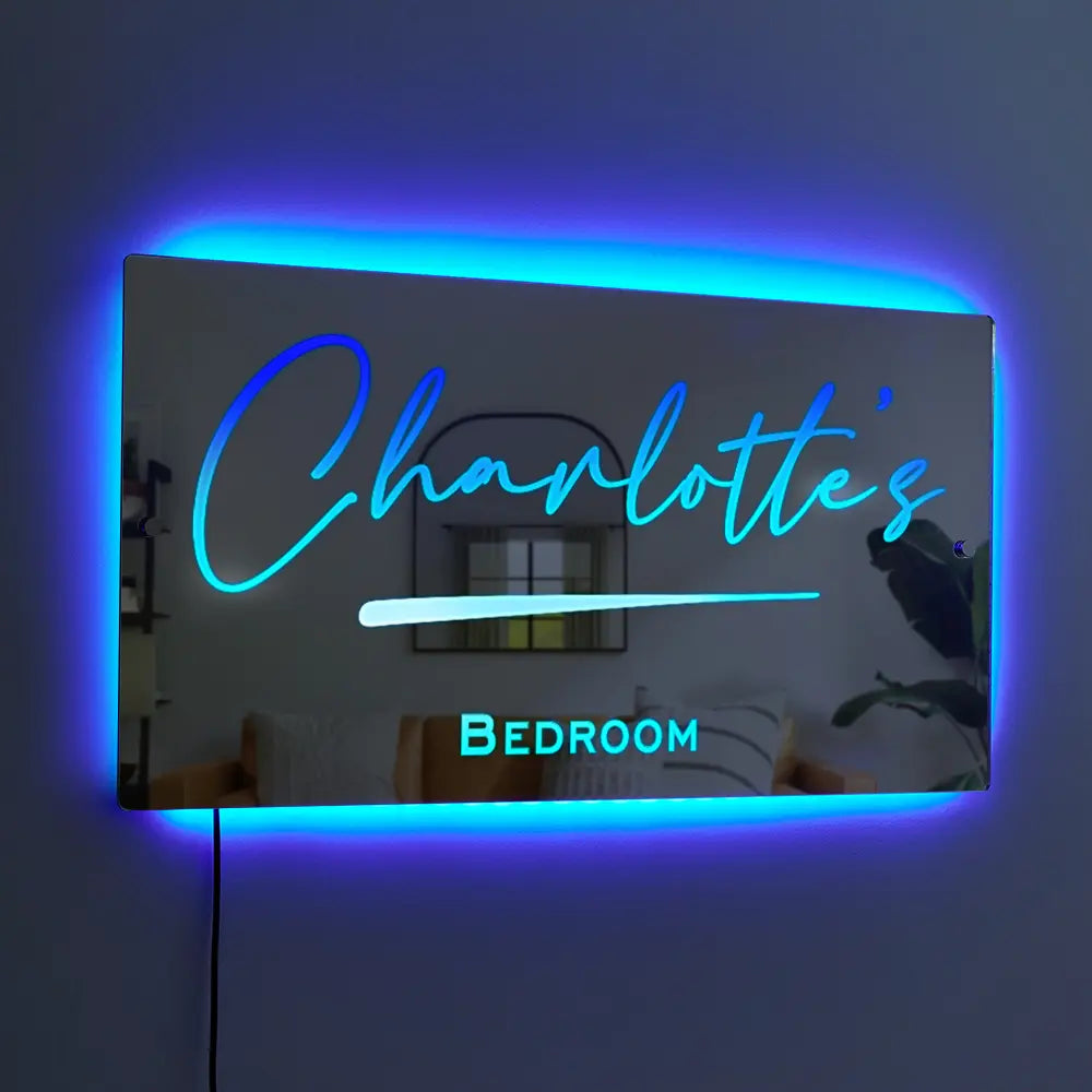 Personalized Name Light Up Mirror
