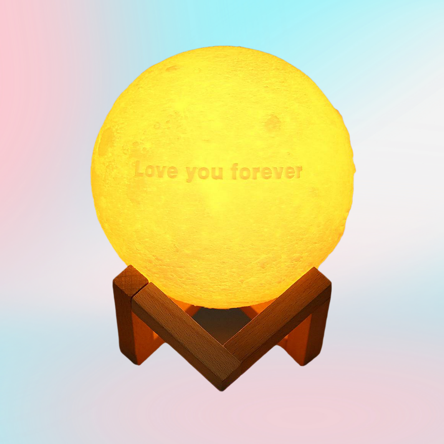 Custom Text Moon Night Light