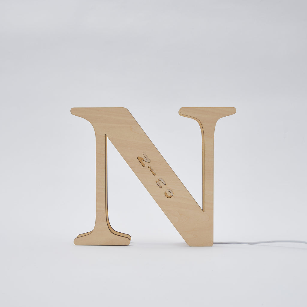 Custom Wooden Alphabet Night Light