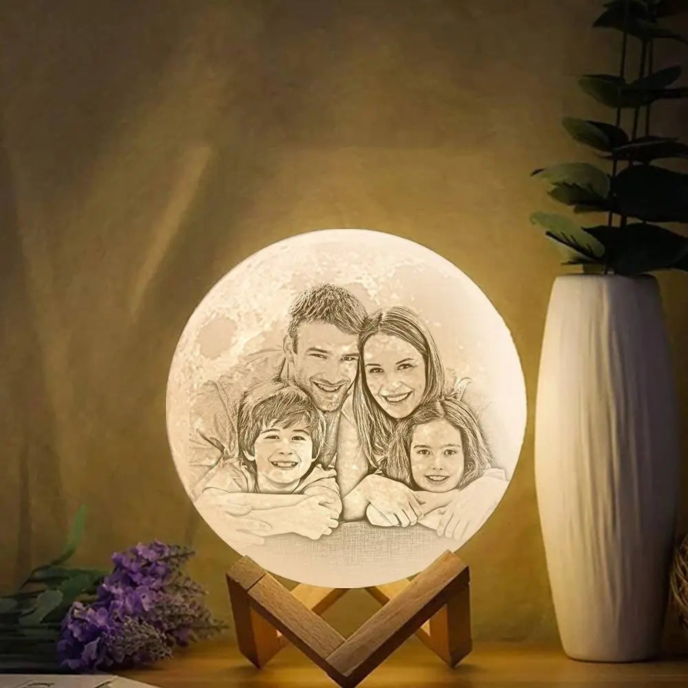 3D Printed Lunar Moon Lamp